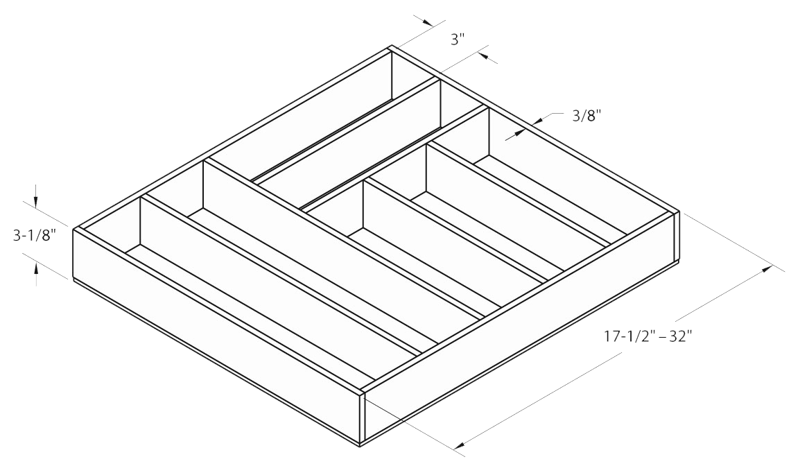 Custom Wood Drawer Dividers